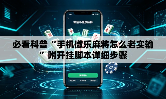 必看科普“手机微乐麻将怎么老实输”附开挂脚本详细步骤