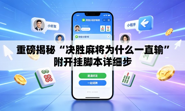 重磅揭秘“决胜麻将为什么一直输”附开挂脚本详细步