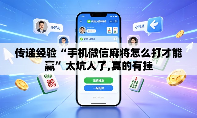 传递经验“手机微信麻将怎么打才能赢	”太坑人了,真的有挂