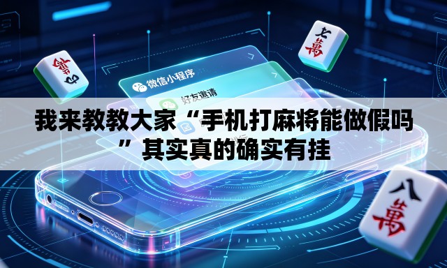 我来教教大家“手机打麻将能做假吗	”其实真的确实有挂
