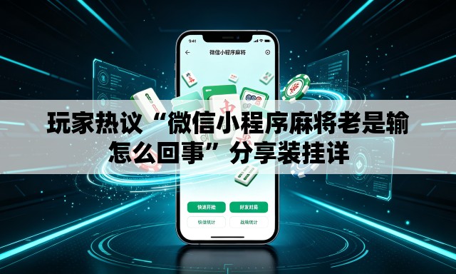 玩家热议“微信小程序麻将老是输怎么回事	”分享装挂详