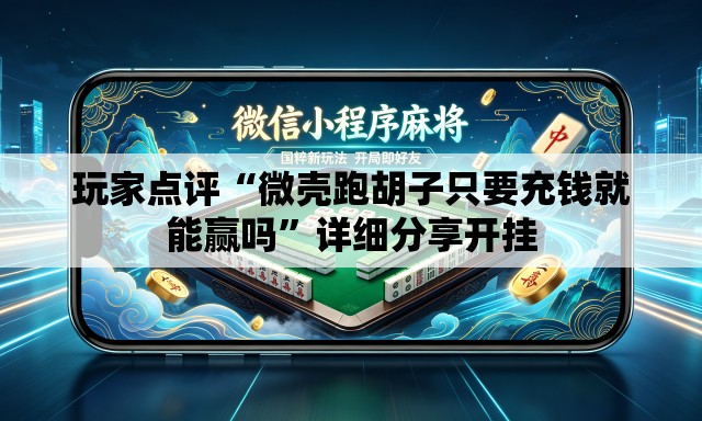 玩家点评“微壳跑胡子只要充钱就能赢吗”详细分享开挂