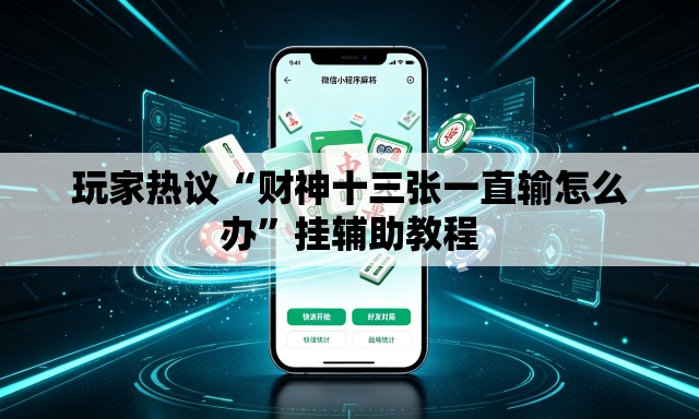 玩家热议“财神十三张一直输怎么办”挂辅助教程