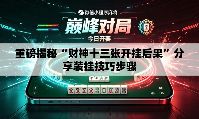 重磅揭秘“财神十三张开挂后果”分享装挂技巧步骤