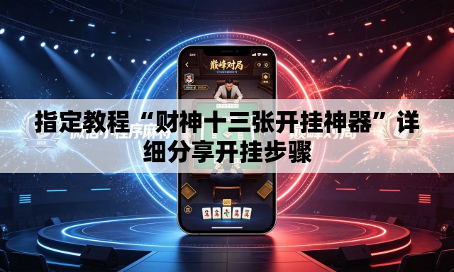 指定教程“财神十三张开挂神器”详细分享开挂步骤