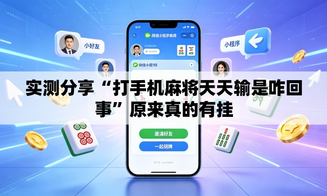 实测分享“打手机麻将天天输是咋回事”原来真的有挂