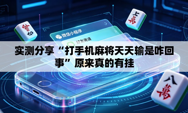 实测分享“打手机麻将天天输是咋回事”原来真的有挂
