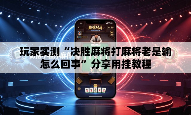 玩家实测“决胜麻将打麻将老是输怎么回事”分享用挂教程