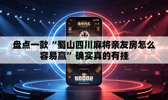 盘点一款“蜀山四川麻将亲友房怎么容易赢”确实真的有挂