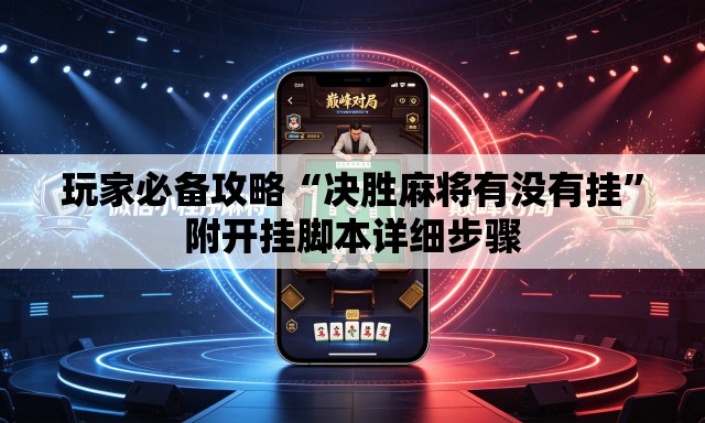 玩家必备攻略“决胜麻将有没有挂”附开挂脚本详细步骤
