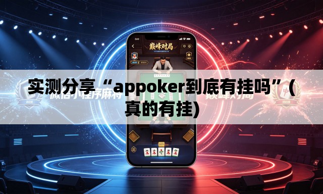 实测分享“appoker到底有挂吗”(真的有挂)