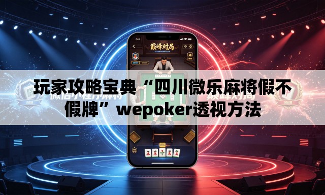 玩家攻略宝典“四川微乐麻将假不假牌	”wepoker透视方法