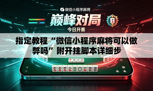指定教程“微信小程序麻将可以做弊吗”附开挂脚本详细步