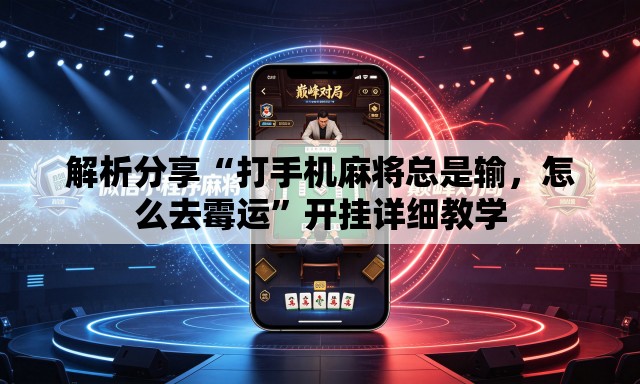 解析分享“打手机麻将总是输，怎么去霉运”开挂详细教学