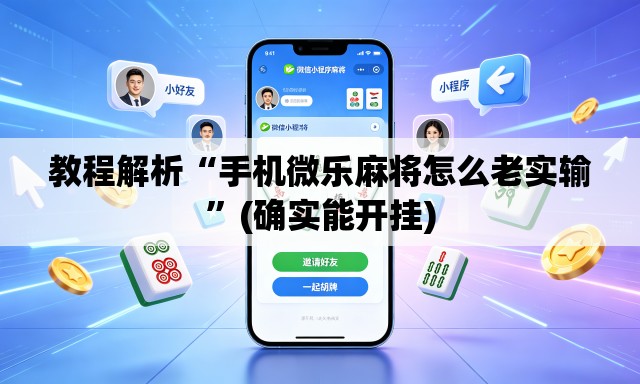 教程解析“手机微乐麻将怎么老实输”(确实能开挂)