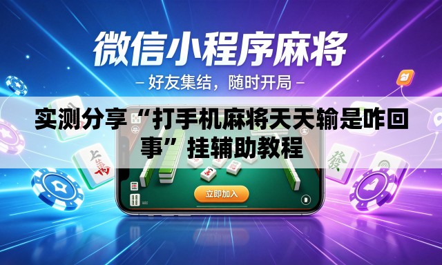 实测分享“打手机麻将天天输是咋回事”挂辅助教程