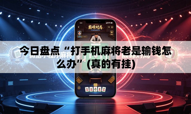 今日盘点“打手机麻将老是输钱怎么办	”(真的有挂)