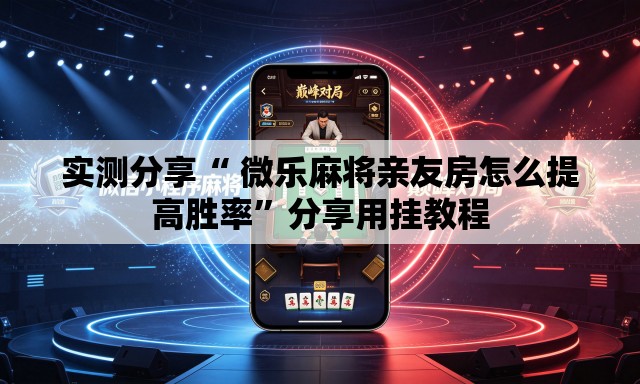 实测分享“ 微乐麻将亲友房怎么提高胜率”分享用挂教程