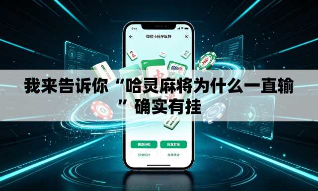 我来告诉你“哈灵麻将为什么一直输”确实有挂