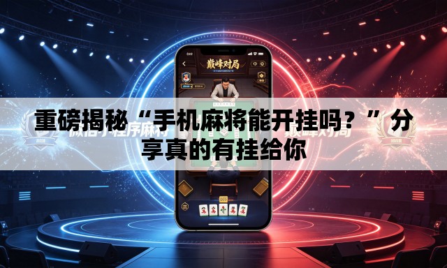 重磅揭秘“手机麻将能开挂吗？”分享真的有挂给你