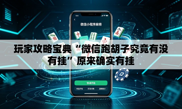 玩家攻略宝典“微信跑胡子究竟有没有挂”原来确实有挂