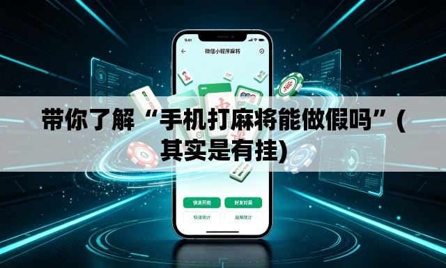 带你了解“手机打麻将能做假吗	”(其实是有挂)