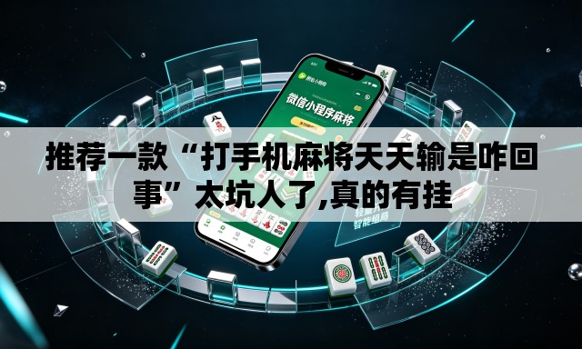 推荐一款“打手机麻将天天输是咋回事	”太坑人了,真的有挂