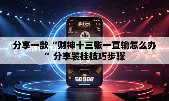 分享一款“财神十三张一直输怎么办”分享装挂技巧步骤
