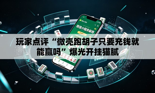 玩家点评“微壳跑胡子只要充钱就能赢吗”爆光开挂猫腻