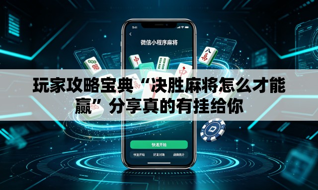 玩家攻略宝典“决胜麻将怎么才能赢”分享真的有挂给你