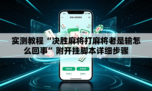 实测教程“决胜麻将打麻将老是输怎么回事”附开挂脚本详细步骤