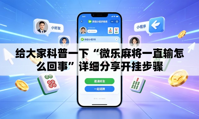 给大家科普一下“微乐麻将一直输怎么回事	”详细分享开挂步骤