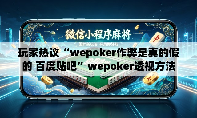 玩家热议“wepoker作弊是真的假的 百度贴吧	”wepoker透视方法