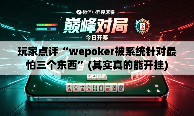 玩家点评“wepoker被系统针对最怕三个东西	”(其实真的能开挂)