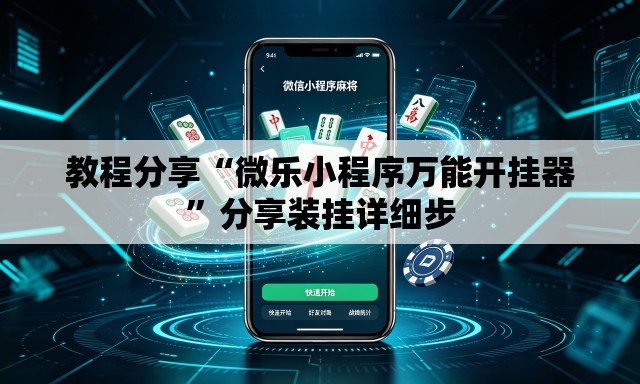 教程分享“微乐小程序万能开挂器”分享装挂详细步