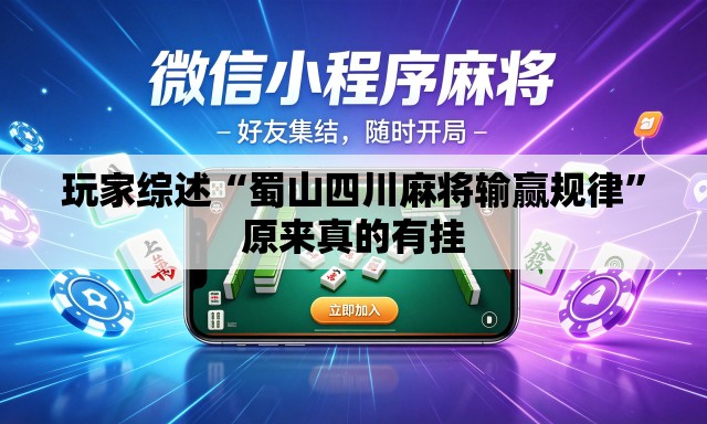 玩家综述“蜀山四川麻将输赢规律”原来真的有挂