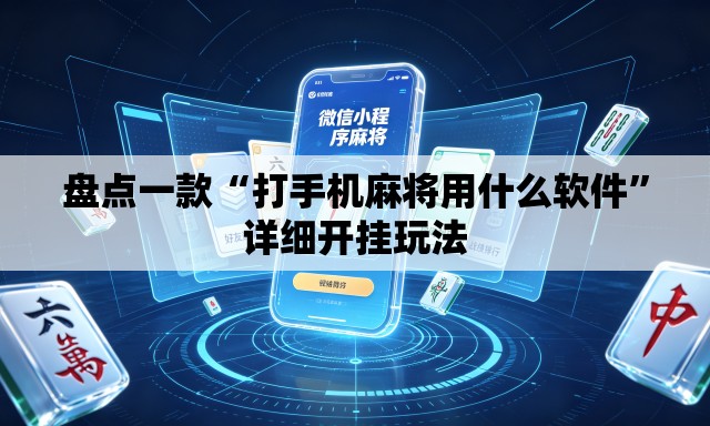 盘点一款“打手机麻将用什么软件”详细开挂玩法