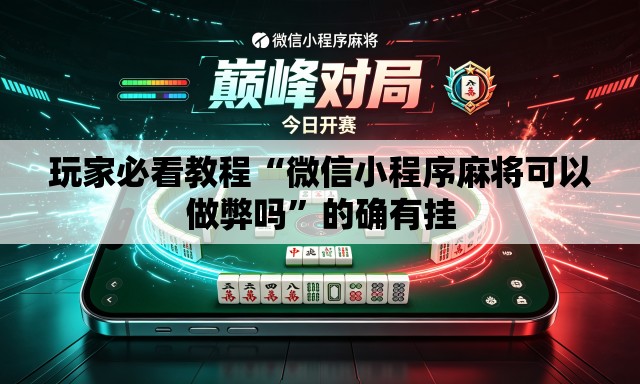 玩家必看教程“微信小程序麻将可以做弊吗”的确有挂