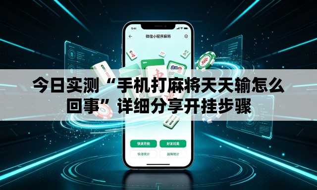 今日实测“手机打麻将天天输怎么回事	”详细分享开挂步骤