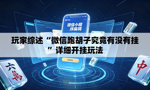 玩家综述“微信跑胡子究竟有没有挂”详细开挂玩法