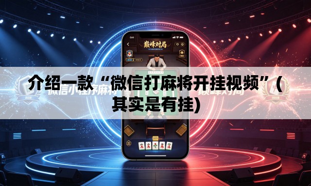 介绍一款“微信打麻将开挂视频”(其实是有挂)