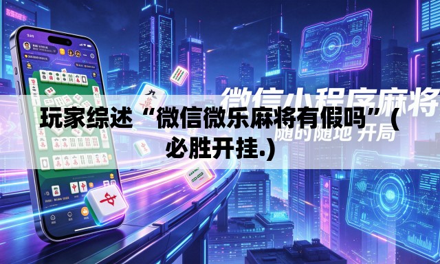 玩家综述“微信微乐麻将有假吗”(必胜开挂.)