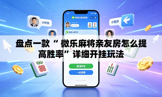 盘点一款“ 微乐麻将亲友房怎么提高胜率”详细开挂玩法