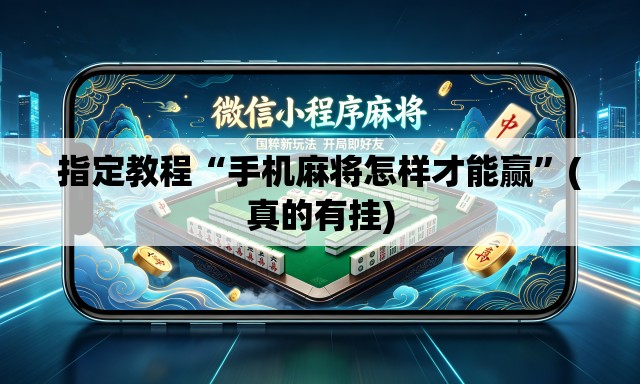 指定教程“手机麻将怎样才能赢”(真的有挂)