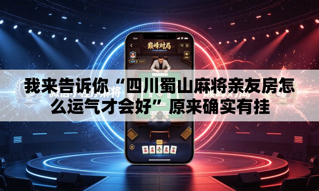 我来告诉你“四川蜀山麻将亲友房怎么运气才会好”原来确实有挂
