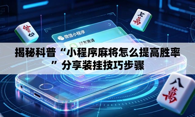揭秘科普“小程序麻将怎么提高胜率”分享装挂技巧步骤