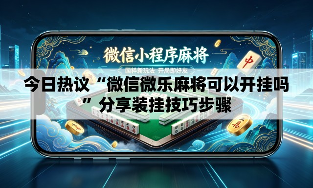 今日热议“微信微乐麻将可以开挂吗”分享装挂技巧步骤