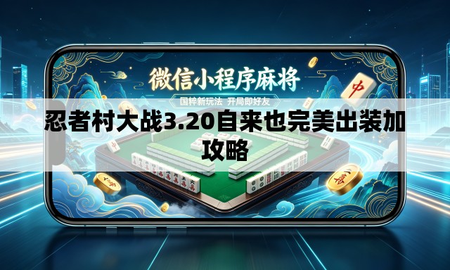 忍者村大战3.20自来也完美出装加攻略 忍者村大战3.20自来也完美出装加攻略