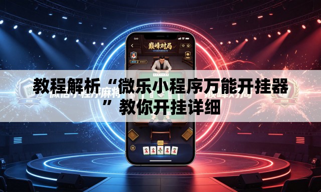 教程解析“微乐小程序万能开挂器”教你开挂详细