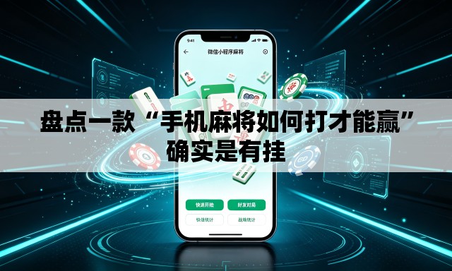 盘点一款“手机麻将如何打才能赢”确实是有挂